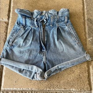 Authentic RE/DONE X The Attico Paperbag Denim Shorts Size 27